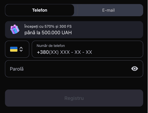 Înregistrare Gorilla casino
